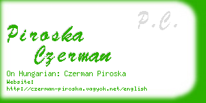 piroska czerman business card